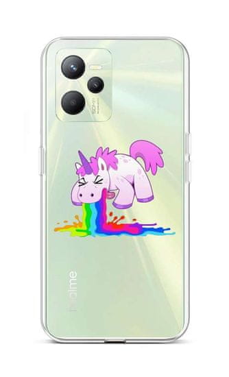 TopQ Kryt Realme C35 Rainbow Splash 74603