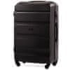 Cestovní kufr skořepinový Wat1,černý,malý,55x39x22