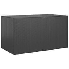 Vidaxl Zahradní úložný box PE ratan 194 x 100 x 103 cm černý