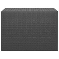 Vidaxl Zahradní úložný box PE ratan 145 x 100 x 103 cm černý