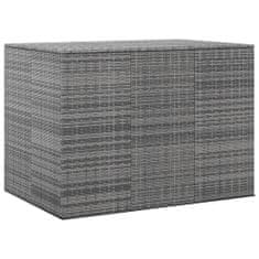 Petromila Zahradní úložný box PE ratan 145 x 100 x 103 cm šedý