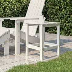 Vidaxl Zahradní stolek Adirondack bílý 38 x 38 x 46 cm HDPE