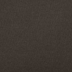 Greatstore Skládací úložná lavice tmavě hnědá 76 x 38 x 38 cm umělý len