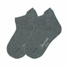 Sterntaler Ponožky kotníčkové PURE tmavě tmavě šedé 8511610, 18