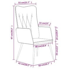 Vidaxl Křeslo s opěradlem hnědé plátno