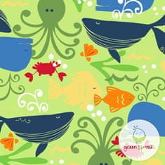 iPlay Green Sprouts Plenkové plavky, GREEN SEALIFE, 3-6M