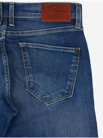 Pepe Jeans Tmavě modré pánské slim fit džíny Pepe Jeans Cane