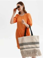 Top Secret Oranžové dámské krátké šaty s balonovými rukávy TOP SECRET XS