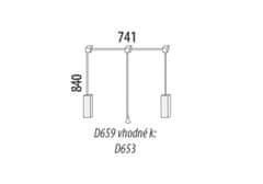 Domestav Výklopná šatní tyč do skříně D653