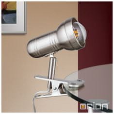 Orion Str10-411-S Klipová stolní lampa WILHELM satin