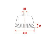 Kart Talířkový kartáč copánkový ø 115 mm - ocel