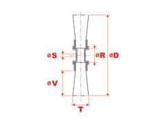 Kart Kotoučový kartáč ø 70 mm - nerez