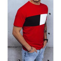 Dstreet Pánské tričko BASIC červená rx4847 XXL