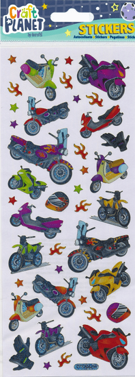 DoCrafts Samolepky dopravní Motorbikes