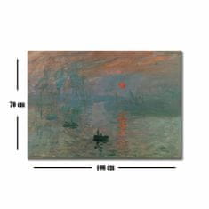 ASIR GROUP ASIR Obraz na plátně reprodukce VÝCHOD SLUNCE C. MONET 70 cm