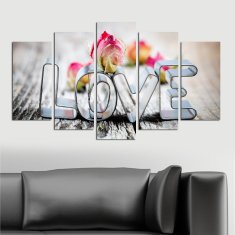 ASIR GROUP ASIR Sada obrazů LOVE 110 cm MDF