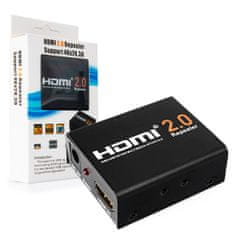 Opakovač HDMI, zesilovač 4Kx2K Spacetronik HDRE02