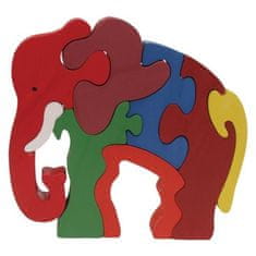 Artspect Dřevěné puzzle - Velký slon