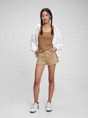 Gap Teen kraťasy high rise khaki Washwell 8