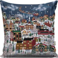 ASIR GROUP ASIR Dekorační polštářek DOMKY 43 cm polyester-bavlna