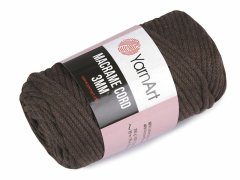 Kraftika 1ks (769) béžová tmavá pletací příze macrame cord 250 g