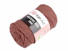 Kraftika 1ks (792) starorůžová pletací příze macrame rope 3 mm 250