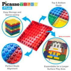 PicassoTiles Magnetická stavebnice 63ks magnetických stavebních dlaždic