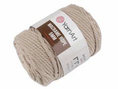 Kraftika 1ks (753/821) béžová sv.-hnědá pletací příze macrame rope 5