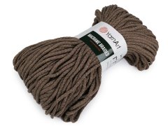 Kraftika 1ks (791) hnědá pletací příze macrame braided 250 g