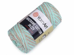 Kraftika 1ks (1224) mint béžová pletací příze macrame cotton jazzy