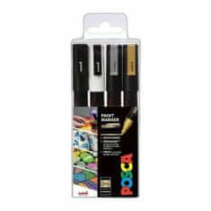 POSCA 3m metalická sada popisovačů hrot 0,9-1,3mm (4ks),