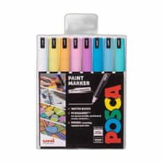 POSCA 1mr pastelová sada popisovačů hrot 0,7mm (8ks),