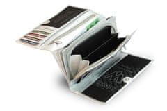 Arwel Stříbná dámská kožená psaníčková peněženka Imogen