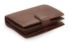 Arwel Tmavě hnědá dámská kožená peněženka Kendall