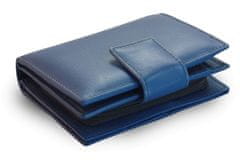 Arwel Modrá dámská kožená peněženka Makenzie