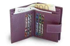 Arwel Fialová dámská kožená peněženka Makenzie