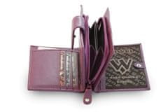 Arwel Fialová dámská kožená peněženka Makenzie