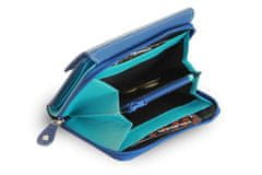 Arwel Modrá dámská kožená peněženka Sawyer