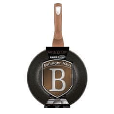 Berlingerhaus Wok s mramorovým povrchem 30 cm Rosegold Metallic Line BH-6171