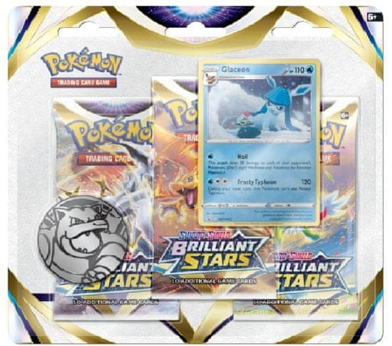 Pokémon 180-85001 Pokémon Sword&Shield 9 Brilliant Stars 3-pack blistr