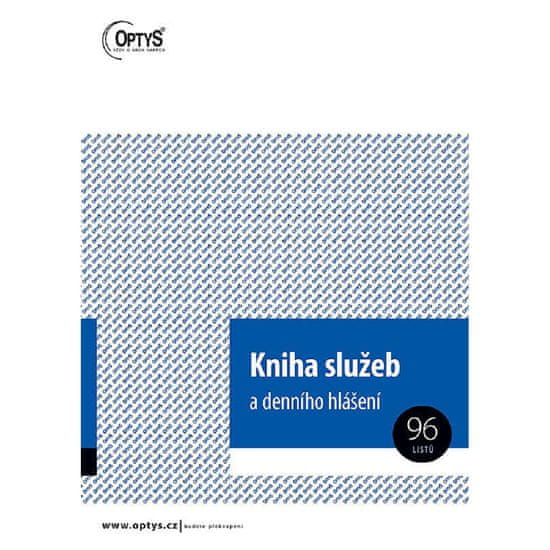 Optys 1242 - Kniha evidence služeb den. hlášení A4, 96 l.