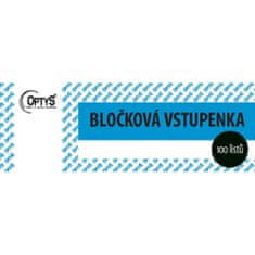 Optys 1267 - Bločková vstupenka, 100 l., čísl., 4 barvy - 4 balení