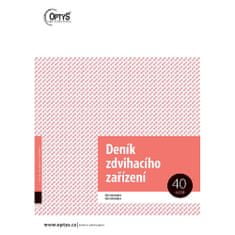 Optys 1227 - Deník zdvihacího zařízení A4 - 2 balení