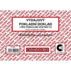 Baloušek PT050 - Výdajový pokladní doklad i pro PÚ A6 - 4 balení