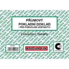 Baloušek ET030 - Příjmový pokladní doklad i pro PÚ A6 - 6 balení