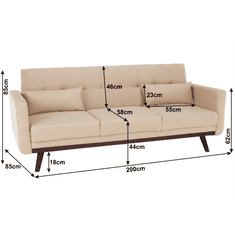 Falcon Rozkládací pohovka Aronia I - béžová