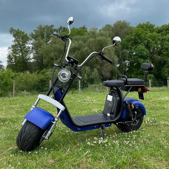 Leramotors Elektrokoloběžka SCOOTERS C3 1200W 21Ah - modrá