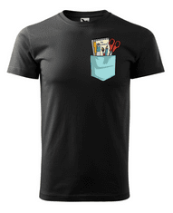 Fenomeno Pánské tričko Školní potřeby Velikost: S, Barva trička: Černé