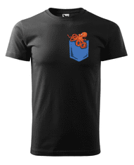 Fenomeno Pánské tričko Chobotnice Velikost: 4XL, Barva trička: Černé
