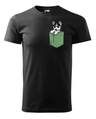 Fenomeno Pánské tričko Husky Velikost: XL, Barva trička: Bílé